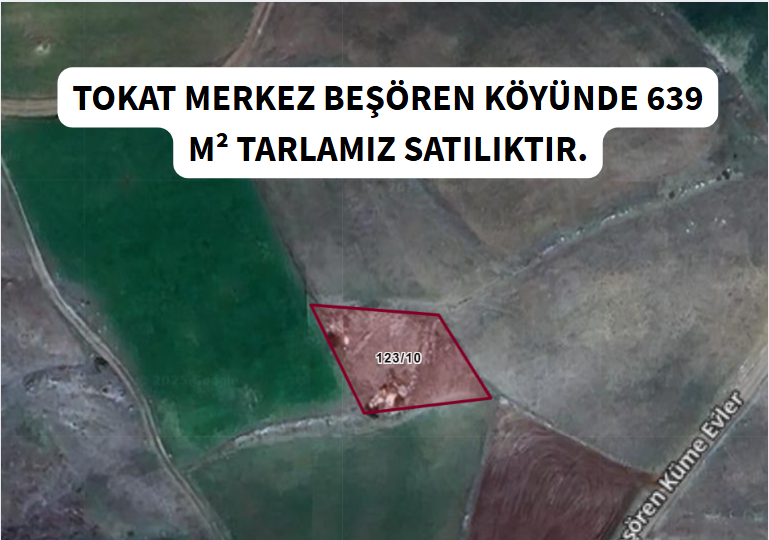 TOKAT MERKEZ BEŞÖREN  KÖYÜNDE  639  M² TARLA  SATILIKTIR - TOKAT MERKEZ fotoğraf 6